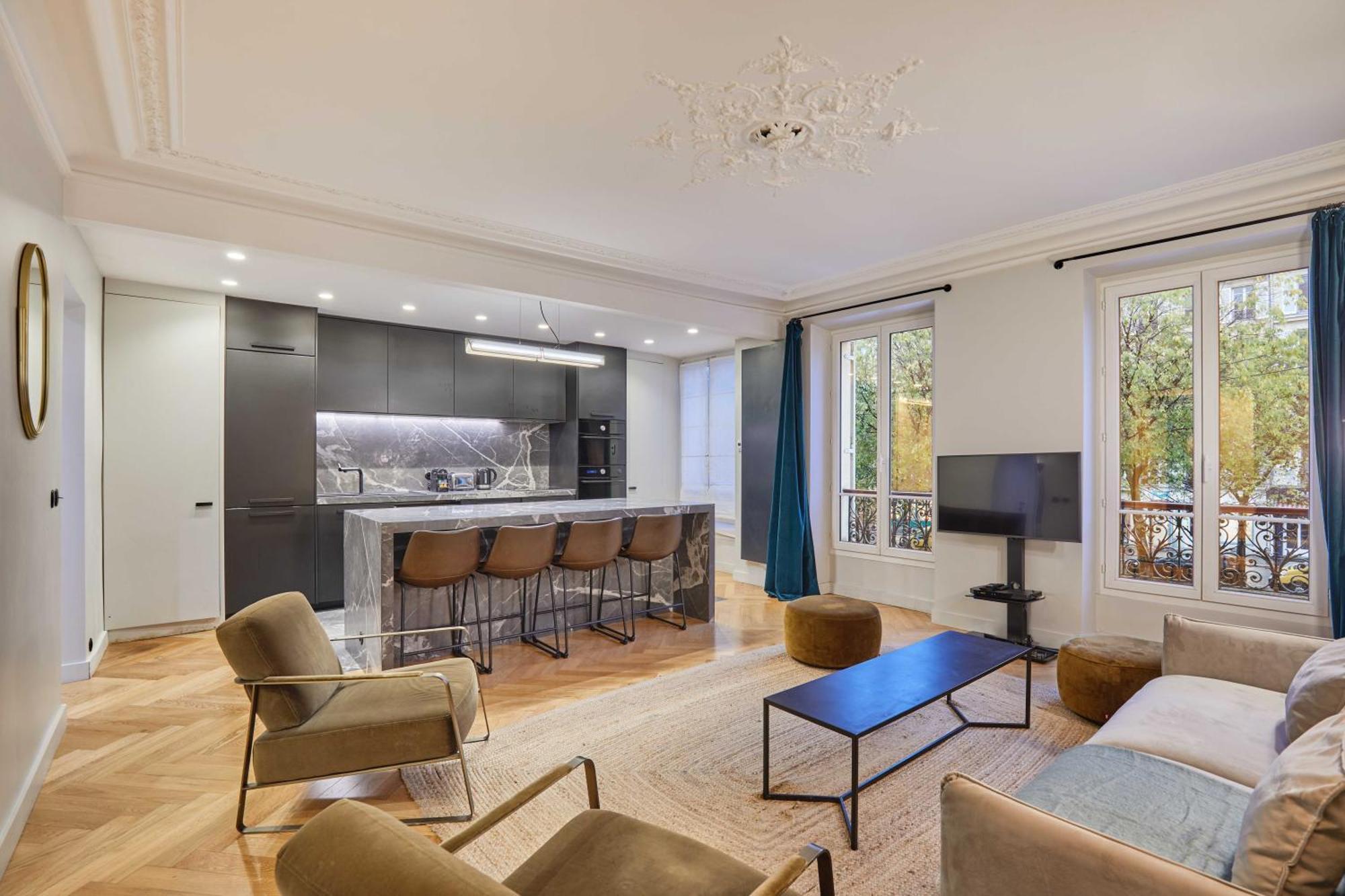Magnificent Apartment - 3Br- 8P - Batignolles Париж Экстерьер фото